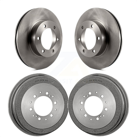 Front Rear Disc Brake Rotors Drums Kit For 2000-2002 Toyota Tundra K8-102065 by Top Quality