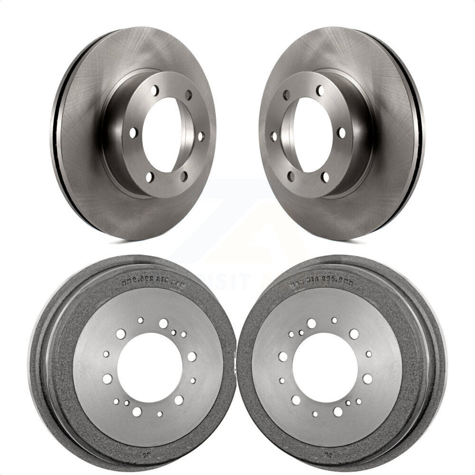 Front Rear Disc Brake Rotors Drums Kit For 2000-2002 Toyota Tundra K8-102065 by Top Quality