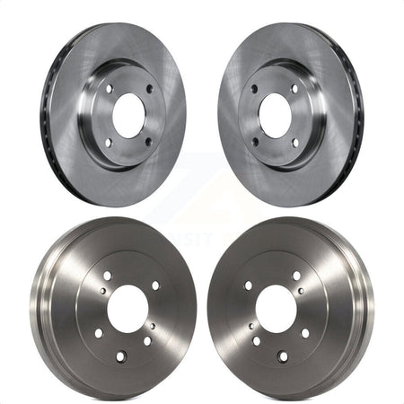 Front Rear Disc Brake Rotors Drums Kit For Nissan Sentra Versa Cube K8-102068 by Top Quality