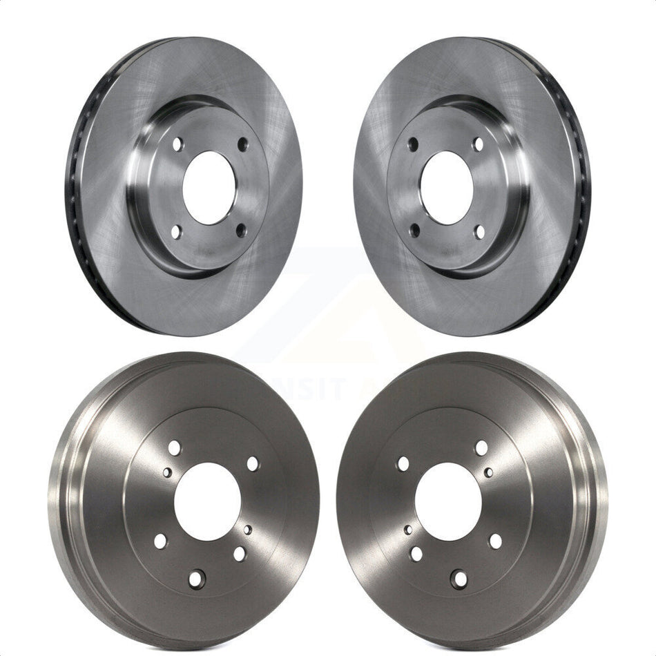 Front Rear Disc Brake Rotors Drums Kit For Nissan Sentra Versa Cube K8-102068 by Top Quality