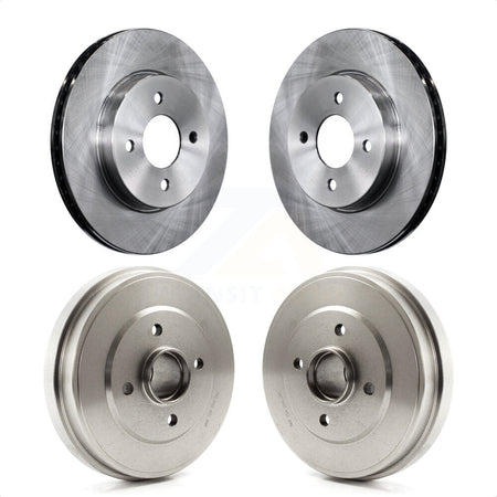 Front Rear Disc Brake Rotors Drums Kit For Nissan Versa Note Micra K8-102069 by Top Quality