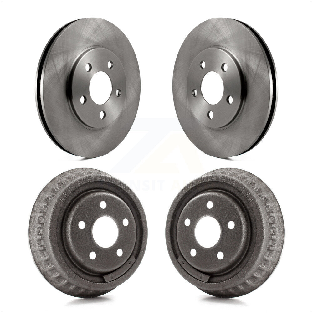 Front Rear Disc Brake Rotors Drums Kit For Dodge Stratus Chrysler Cirrus Plymouth Breeze K8-102072 by Top Quality