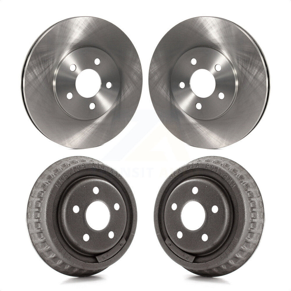 Front Rear Disc Brake Rotors Drums Kit For Dodge Stratus Chrysler Cirrus Plymouth Breeze K8-102073 by Top Quality