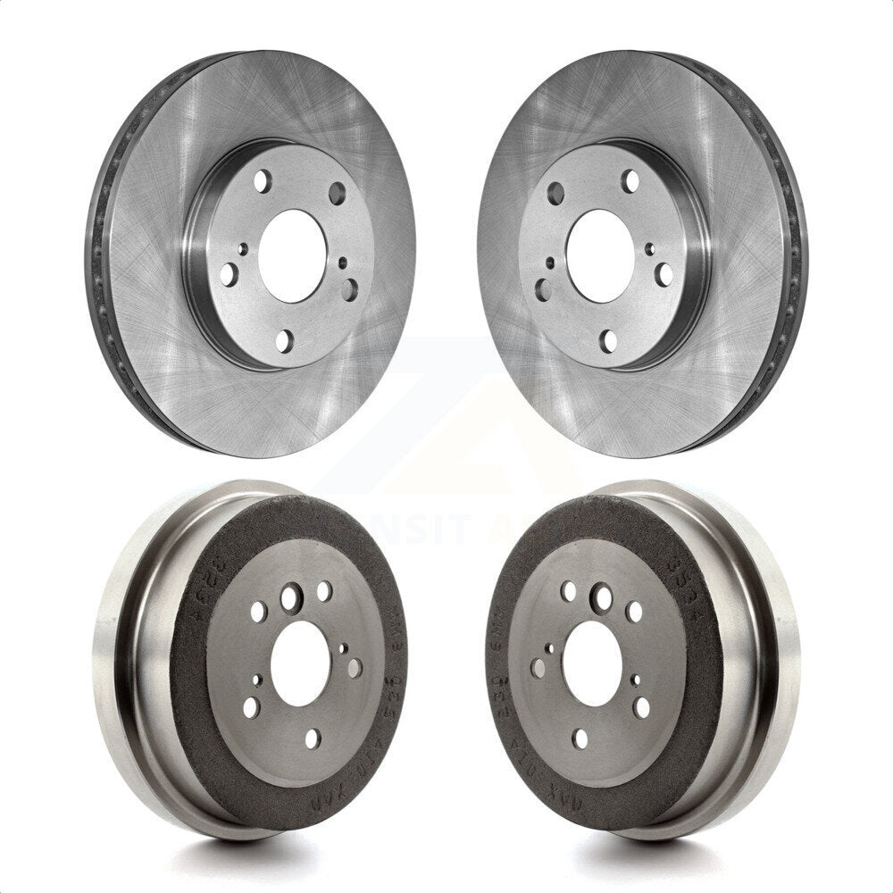 Front Rear Disc Brake Rotors Drums Kit For Toyota Camry Solara K8-102076 by Top Quality