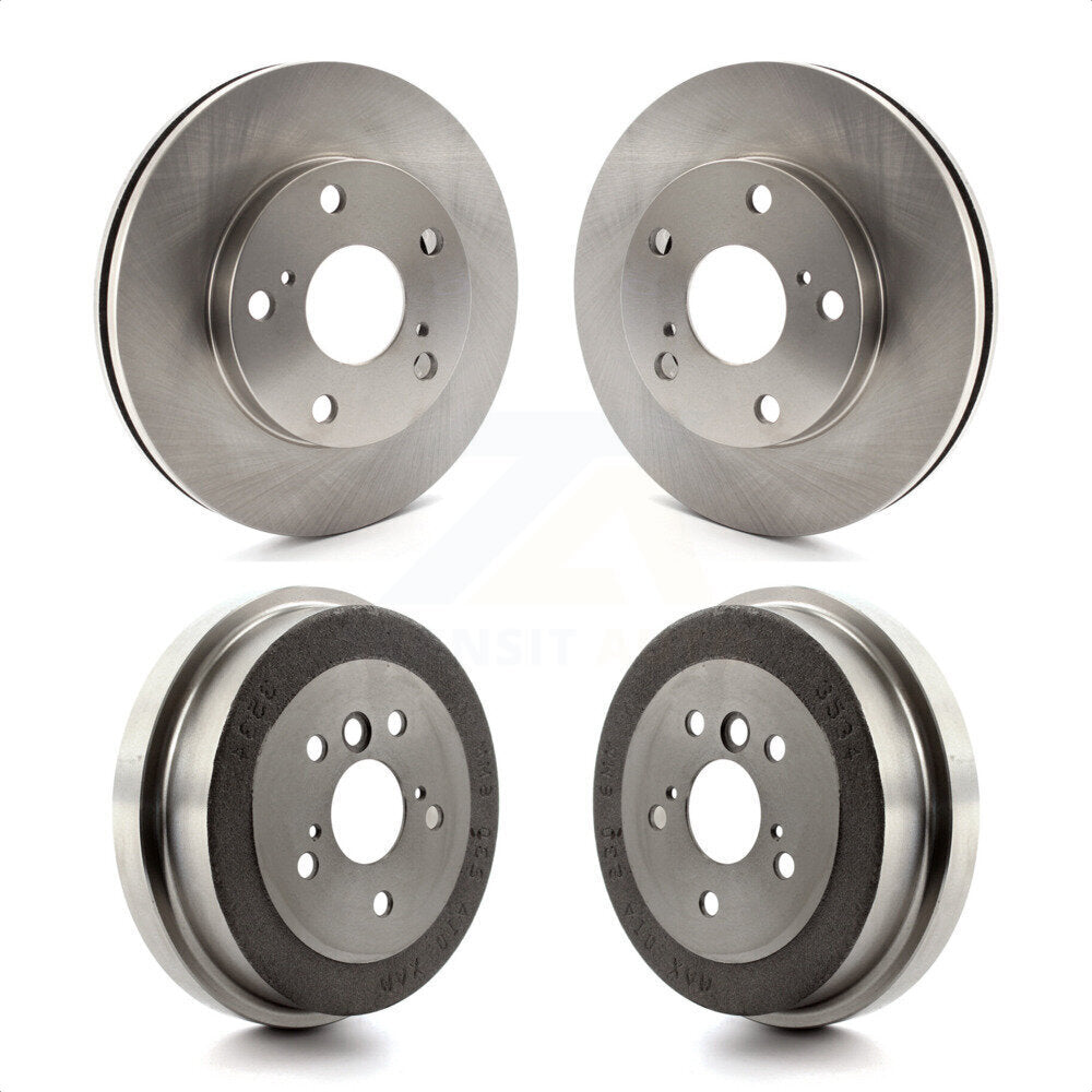 Front Rear Disc Brake Rotors Drums Kit For Toyota Camry 2.2L K8-102078 by Top Quality