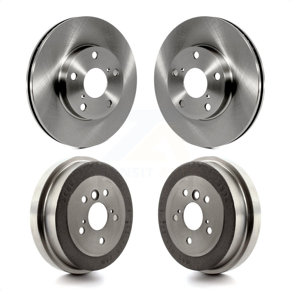 Front Rear Disc Brake Rotors Drums Kit For Toyota RAV4 K8-102079 by Top Quality