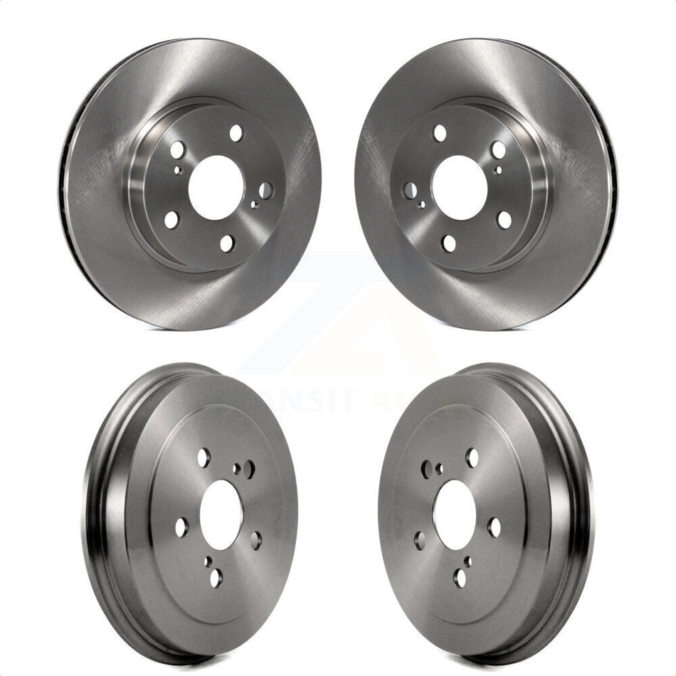 Front Rear Disc Brake Rotors Drums Kit For 2004-2008 Toyota Prius K8-102080 by Top Quality