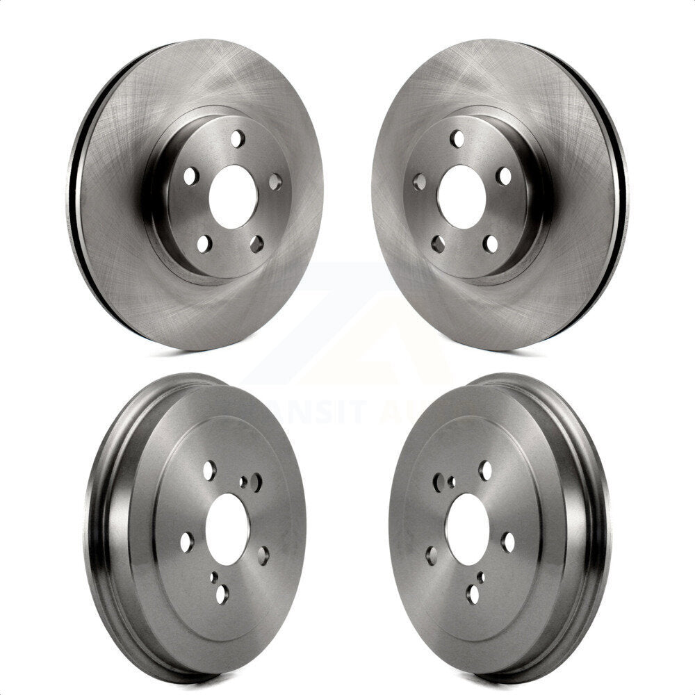 Front Rear Disc Brake Rotors Drums Kit For Toyota Corolla Celica K8-102081 by Top Quality