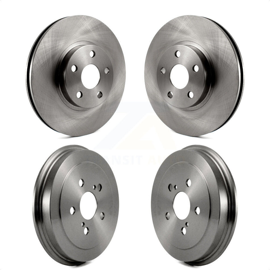 Front Rear Disc Brake Rotors Drums Kit For Toyota Corolla Celica K8-102081 by Top Quality