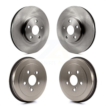 Front Rear Disc Brake Rotors Drums Kit For Toyota Corolla Celica K8-102083 by Top Quality