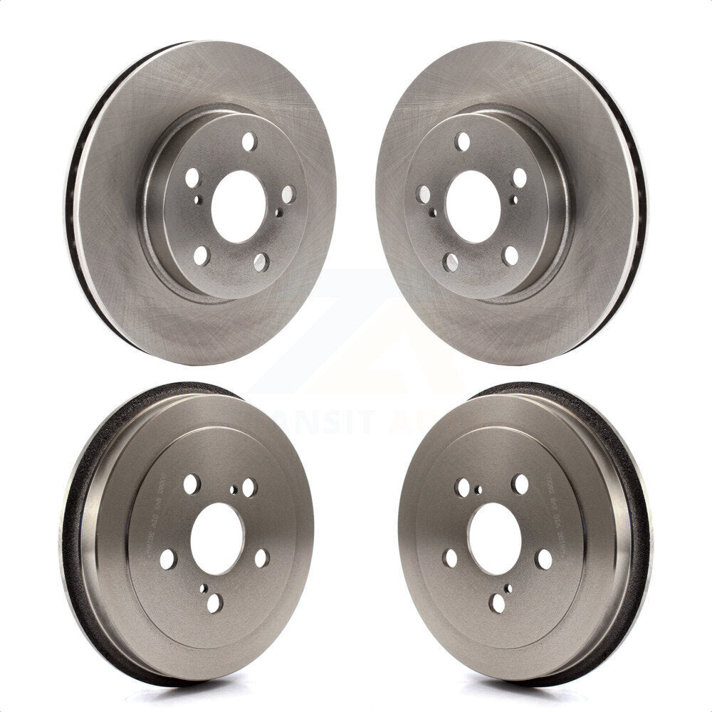 Front Rear Disc Brake Rotors Drums Kit For 2000-2001 Toyota Celica GT K8-102084 by Top Quality