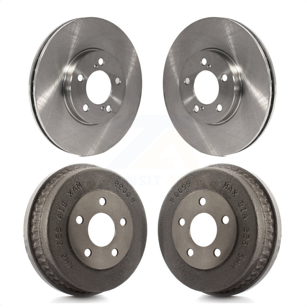 Front Rear Disc Brake Rotors Drums Kit For Ford Taurus Mercury Sable K8-102085 by Top Quality