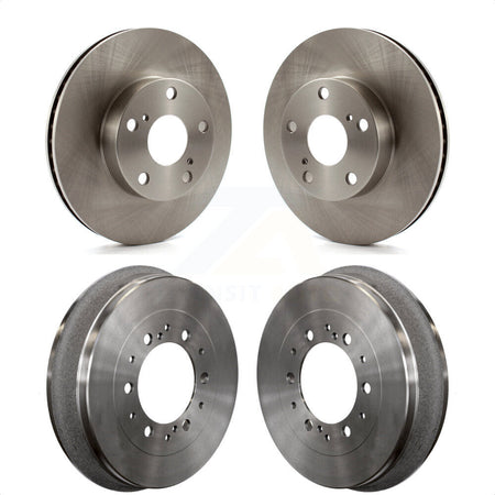 Front Rear Disc Brake Rotors Drums Kit For 2015 Toyota Tacoma 4WD With 5 Lug Wheels K8-102110 by Top Quality