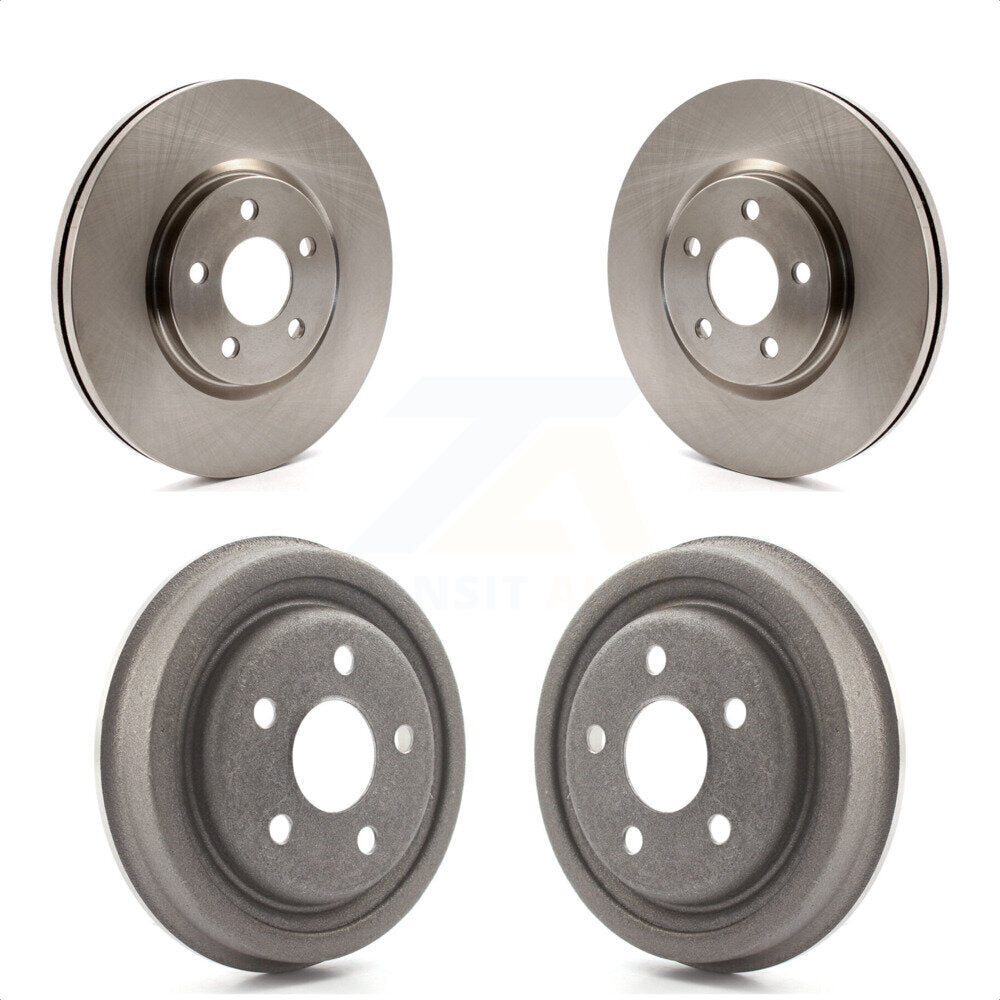 Front Rear Disc Brake Rotors Drums Kit For 2003 Dodge Neon SRT-4 K8-102115 by Top Quality