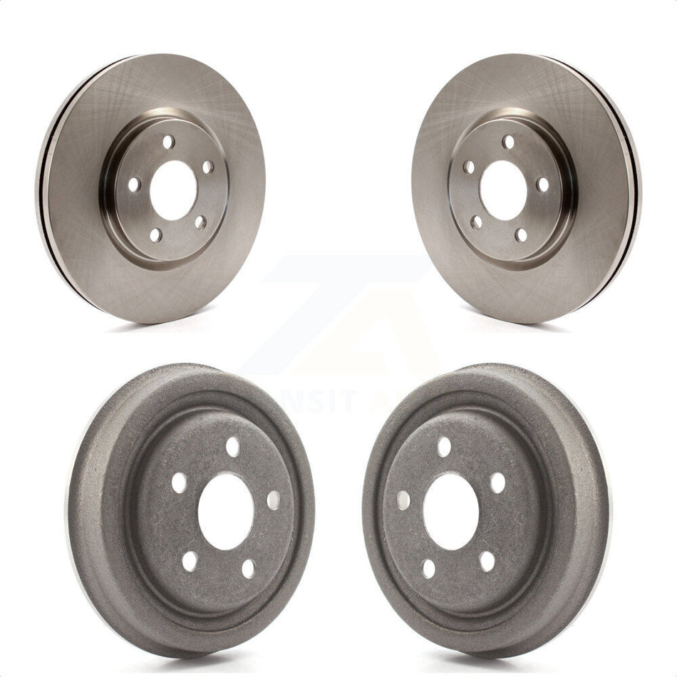 Front Rear Disc Brake Rotors Drums Kit For 2003 Dodge Neon SRT-4 K8-102115 by Top Quality