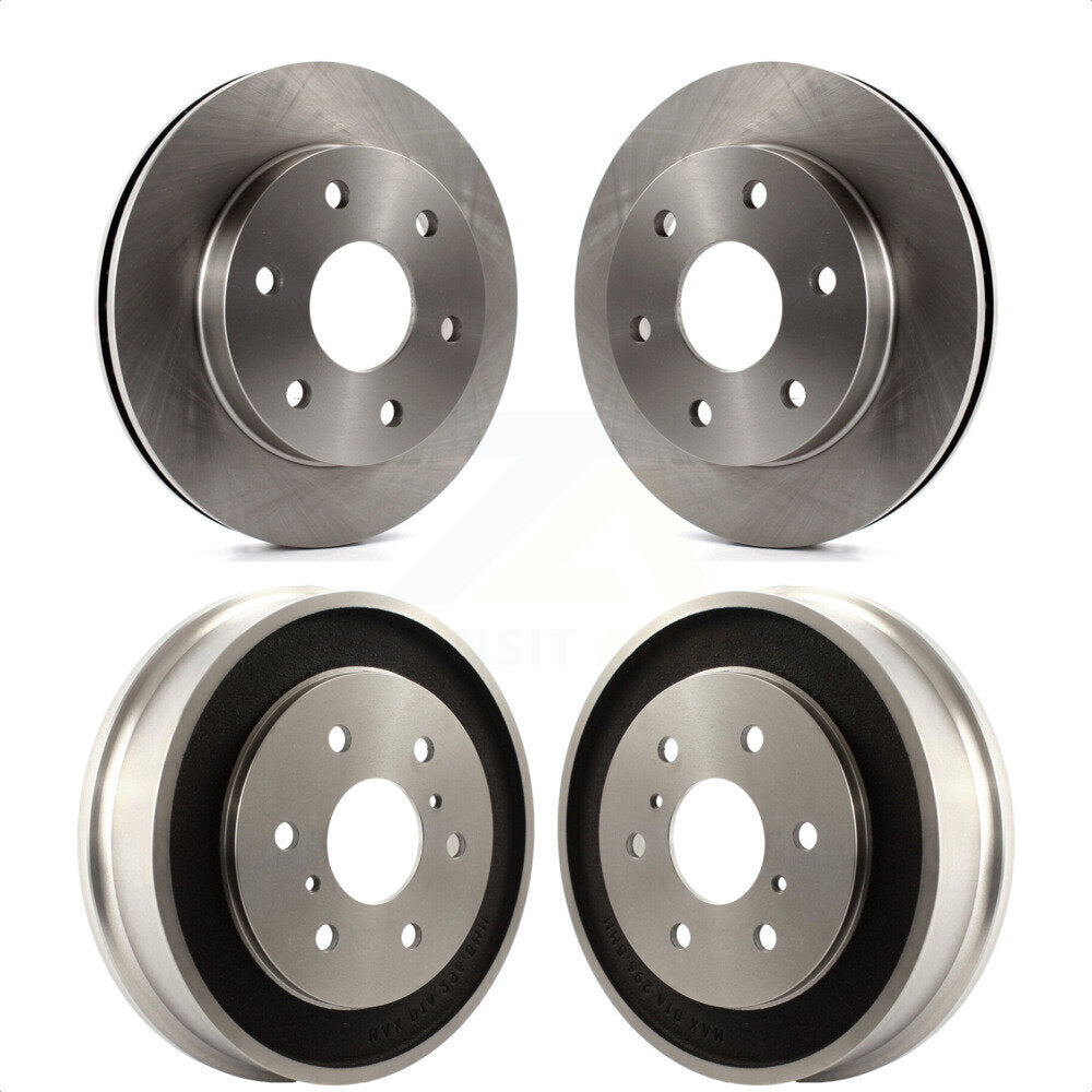 Front Rear Disc Brake Rotors Drums Kit For Chevrolet Silverado 1500 GMC Sierra Classic rear brakes K8-102117 by Top Quality