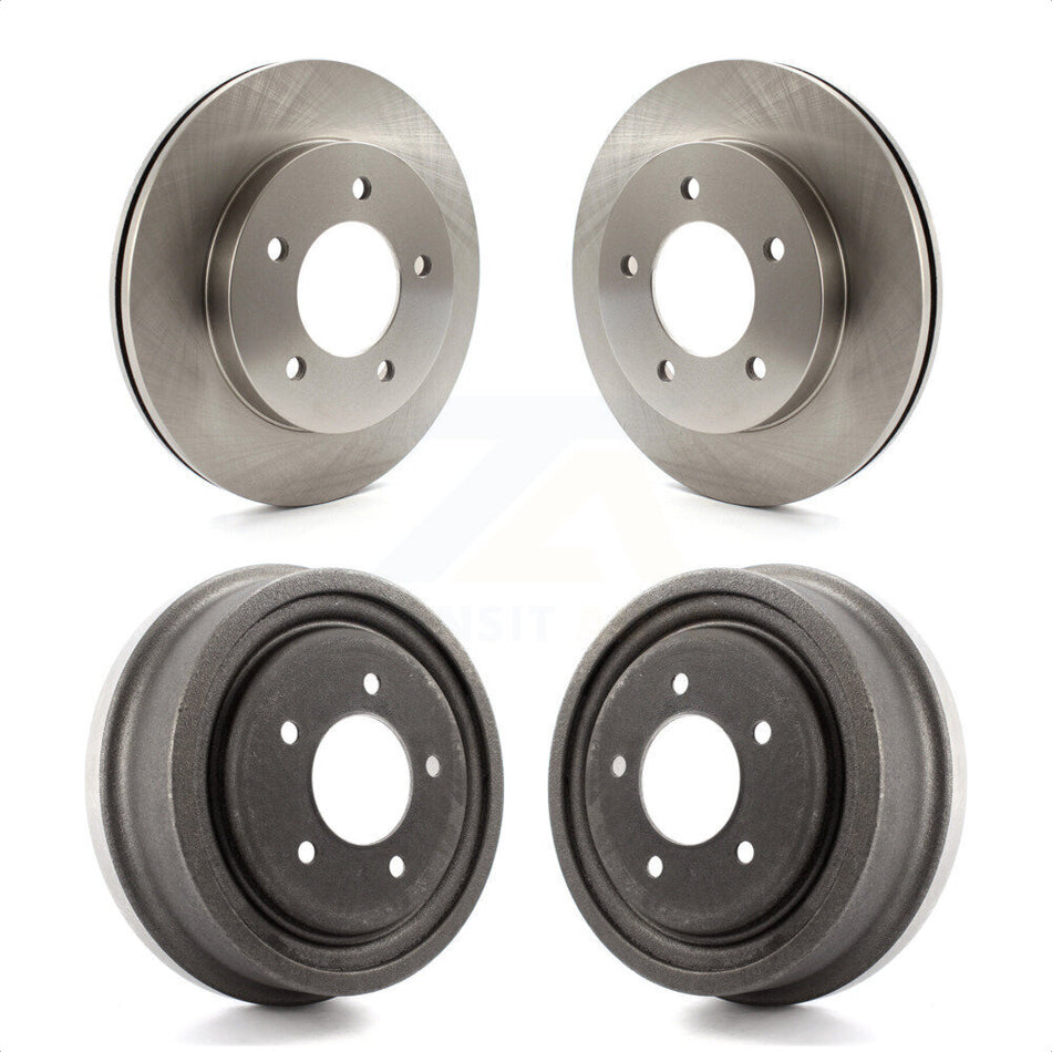 Front Rear Disc Brake Rotors Drums Kit For Ford F-150 4WD K8-102142 by Top Quality