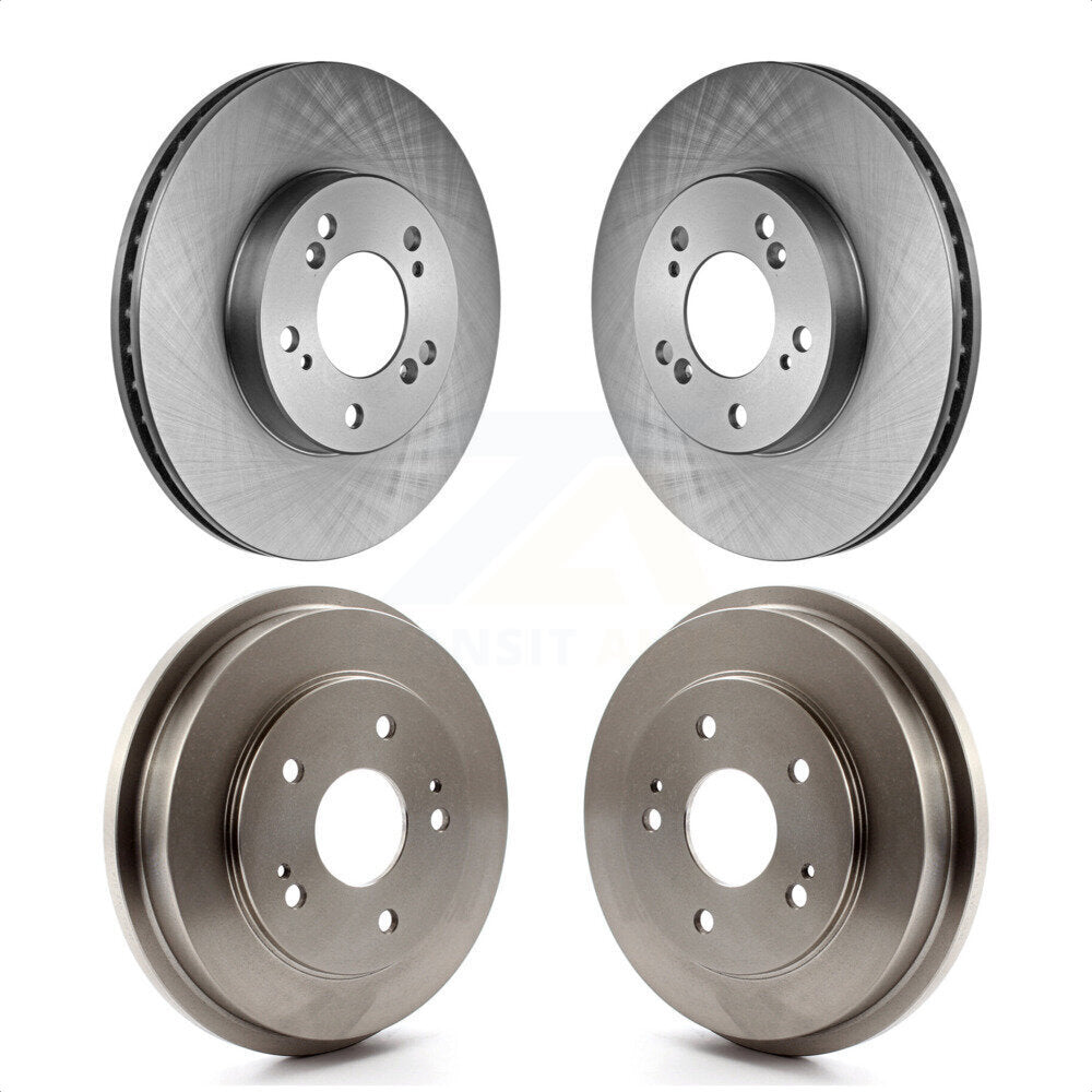 Front Rear Disc Brake Rotors Drums Kit For 1997-2001 Honda CR-V K8-102160 by Top Quality