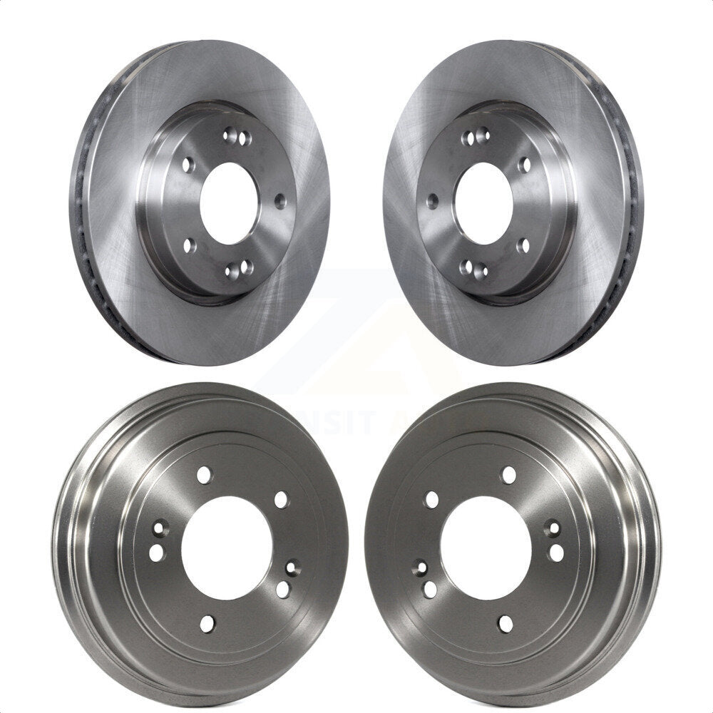 Front Rear Disc Brake Rotors Drums Kit For Hyundai Elantra K8-102162 by Top Quality