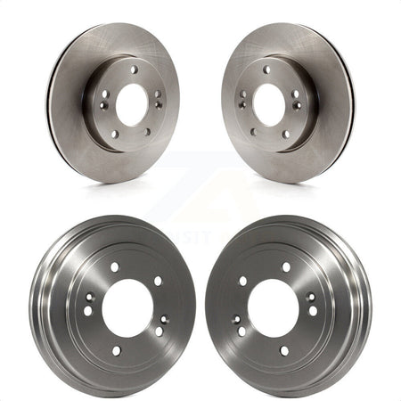 Front Rear Disc Brake Rotors Drums Kit For 2010-2011 Kia Soul 1.6L K8-102164 by Top Quality