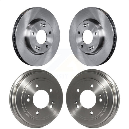 Front Rear Disc Brake Rotors Drums Kit For 2010-2011 Kia Soul 2.0L K8-102165 by Top Quality