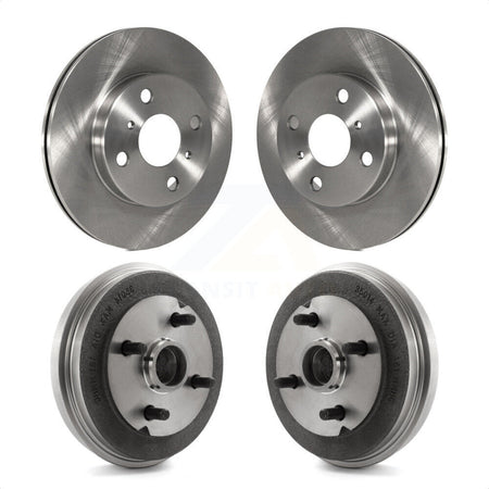 Front Rear Disc Brake Rotors Drums Kit For Toyota Tercel Paseo K8-102172 by Top Quality