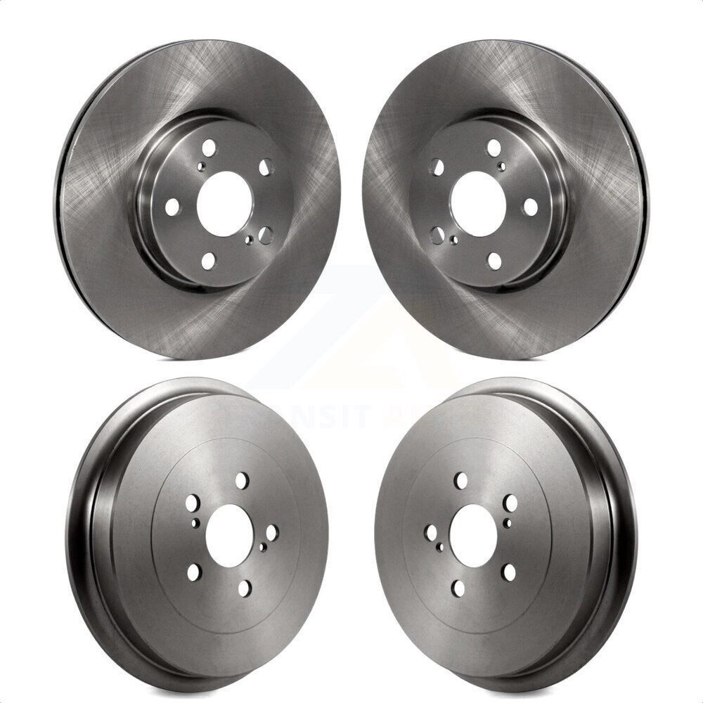 Front Rear Disc Brake Rotors Drums Kit For Toyota Corolla K8-102173 by Top Quality