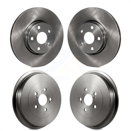 Front Rear Disc Brake Rotors Drums Kit For Toyota Corolla K8-102173 by Top Quality