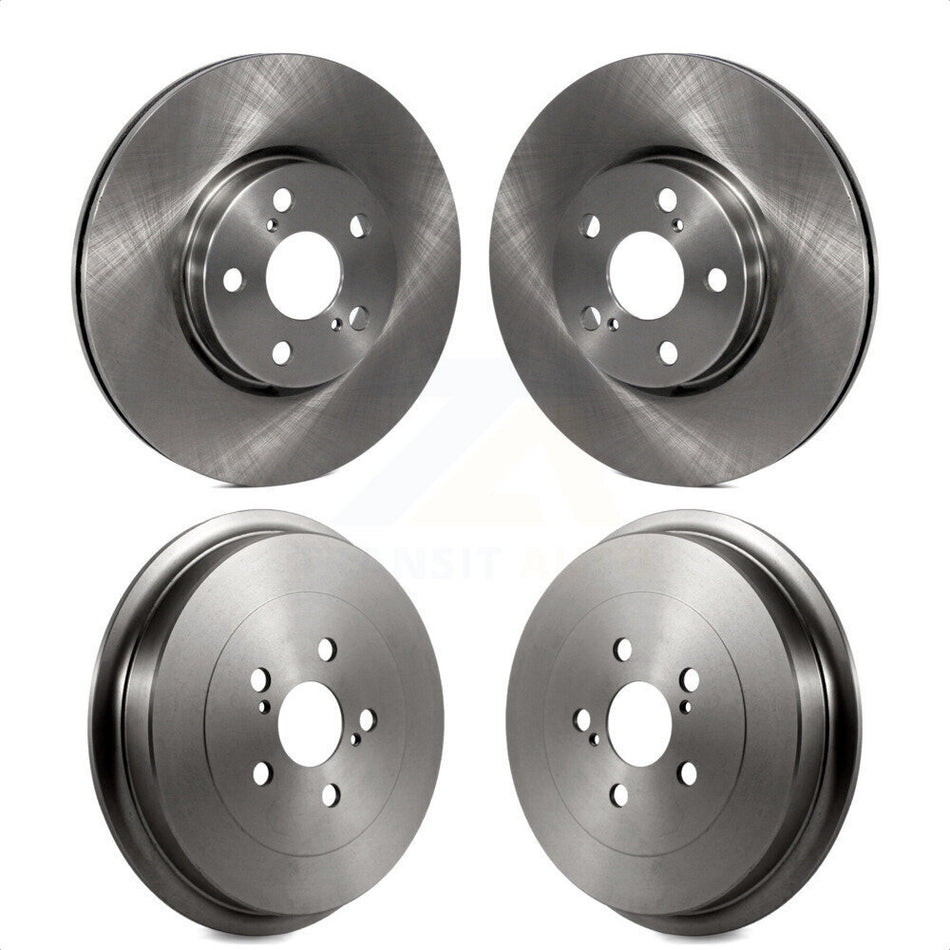 Front Rear Disc Brake Rotors Drums Kit For Toyota Corolla K8-102173 by Top Quality