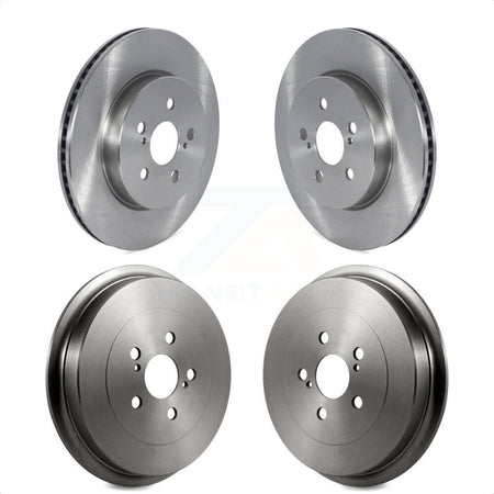 Front Rear Disc Brake Rotors Drums Kit For 2019 Toyota Corolla 2.0L K8-102174 by Top Quality