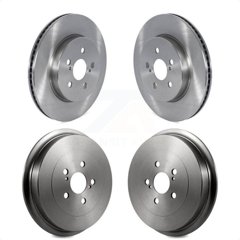 Front Rear Disc Brake Rotors Drums Kit For 2019 Toyota Corolla 2.0L K8-102174 by Top Quality