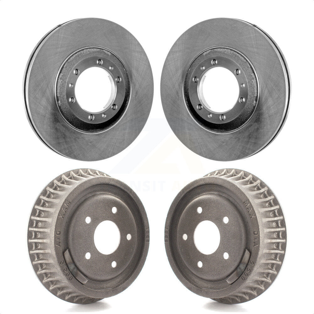 Front Rear Disc Brake Rotors Drums Kit For Chevrolet Camaro Pontiac Firebird K8-102181 by Top Quality