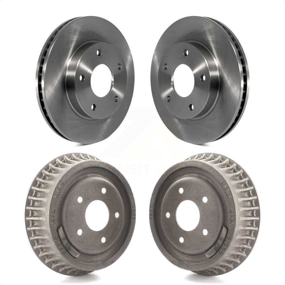 Front Rear Disc Brake Rotors Drums Kit For Chevrolet S10 Isuzu Hombre K8-102182 by Top Quality