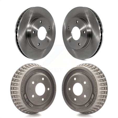 Front Rear Disc Brake Rotors Drums Kit For Chevrolet S10 Isuzu Hombre K8-102182 by Top Quality