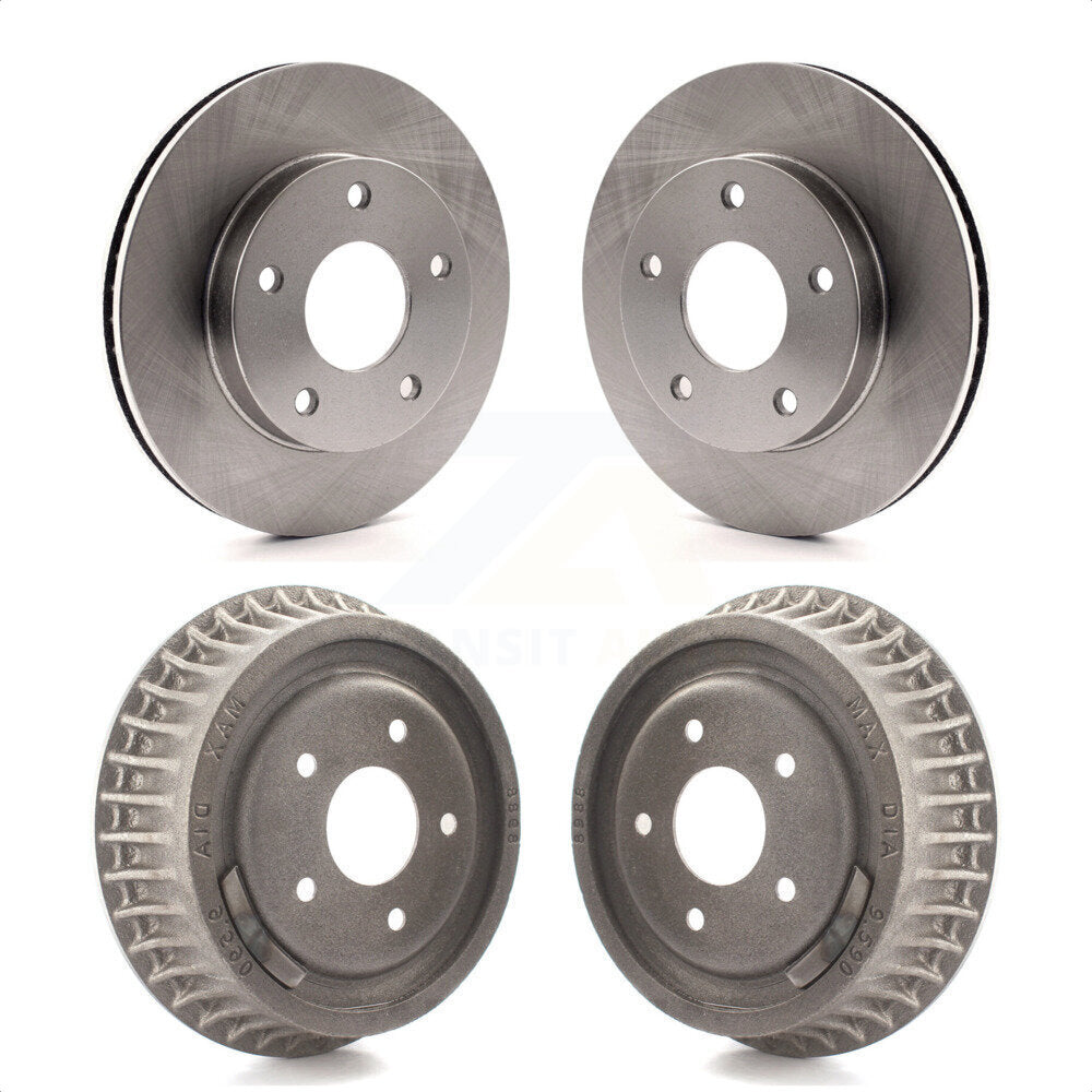 Front Rear Disc Brake Rotors Drums Kit For Chevrolet S10 GMC Blazer Sonoma Jimmy Oldsmobile Bravada Typhoon K8-102183 by Top Quality