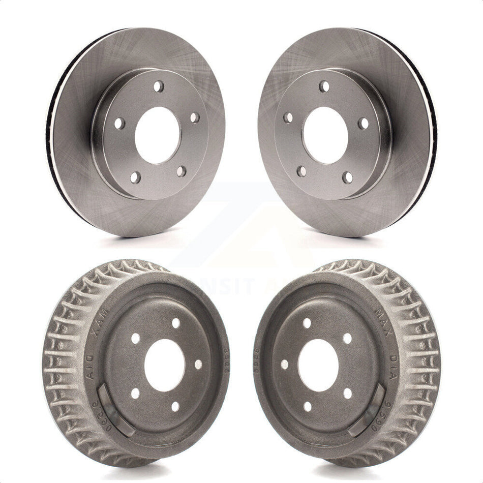 Front Rear Disc Brake Rotors Drums Kit For Chevrolet S10 GMC Blazer Sonoma Jimmy Oldsmobile Bravada Typhoon K8-102183 by Top Quality