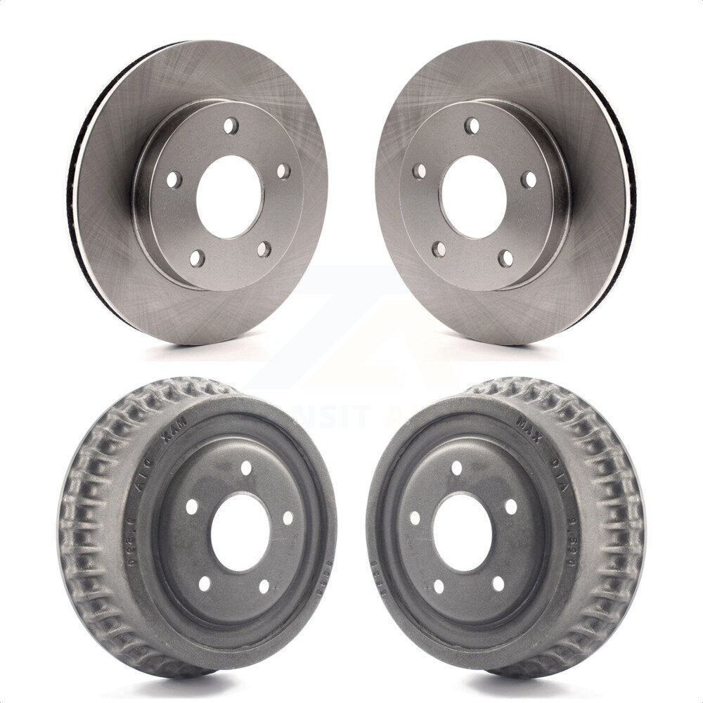 Front Rear Disc Brake Rotors Drums Kit For Chevrolet S10 GMC Blazer S15 Jimmy Sonoma Buick Riviera Oldsmobile Toronado Syclone Bravada K8-102184 by Top Quality