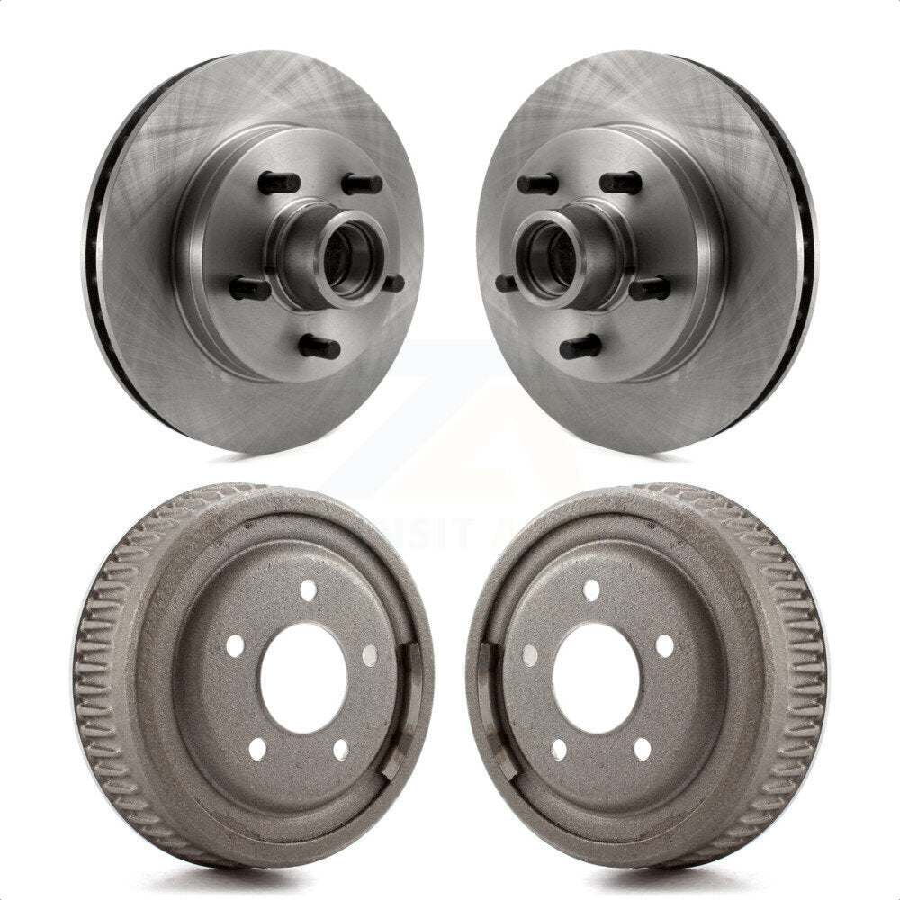 Front Rear Disc Brake Rotors Drums Kit For Chevrolet C1500 Tahoe GMC Yukon Suburban K8-102187 by Top Quality