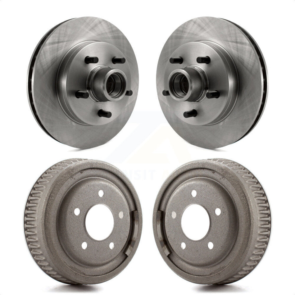 Front Rear Disc Brake Rotors Drums Kit For Chevrolet C1500 Tahoe GMC Yukon Suburban K8-102187 by Top Quality