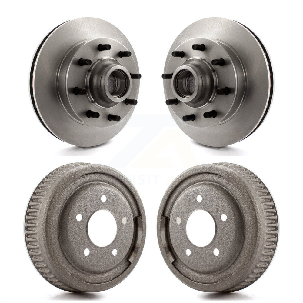 Front Rear Disc Brake Rotors Drums Kit For Chevrolet Tahoe C1500 Suburban GMC Yukon K8-102188 by Top Quality