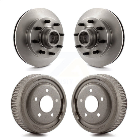 Front Rear Disc Brake Rotors Drums Kit For Chevrolet Tahoe C1500 Suburban GMC Yukon K8-102188 by Top Quality