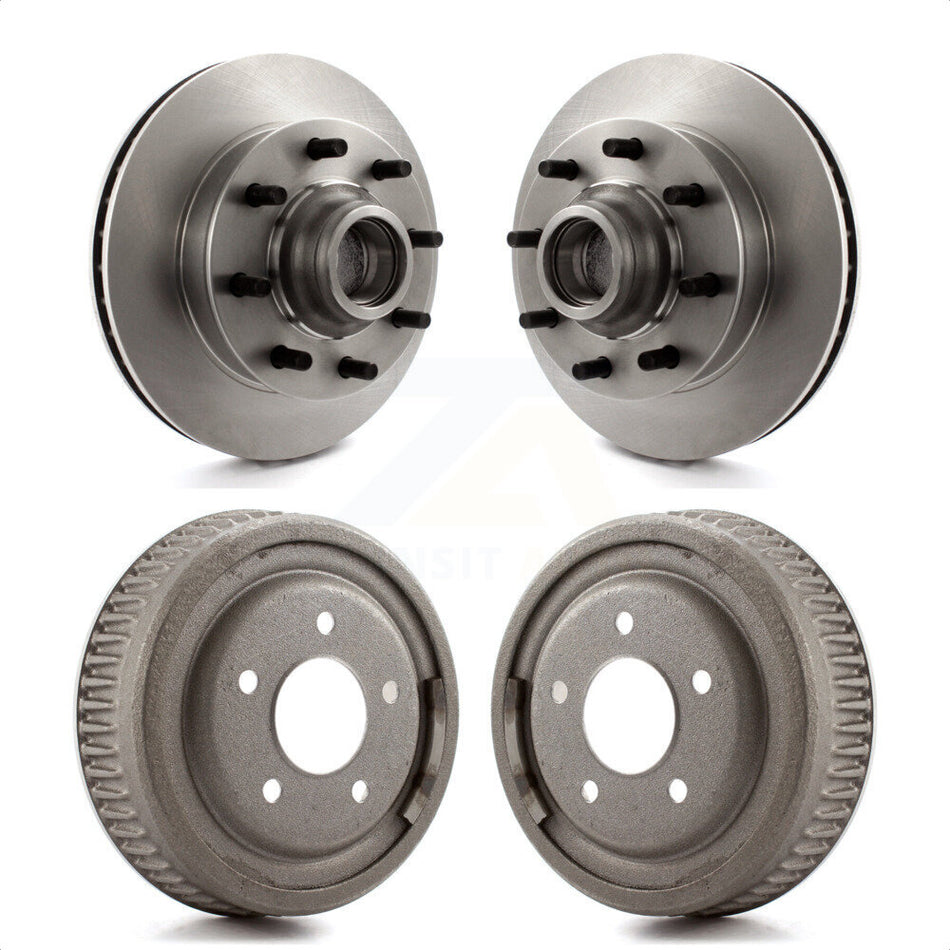 Front Rear Disc Brake Rotors Drums Kit For Chevrolet Tahoe C1500 Suburban GMC Yukon K8-102188 by Top Quality