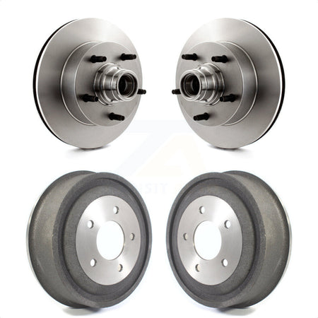 Front Rear Disc Brake Rotors Drums Kit For Ford E-150 Econoline Club Wagon K8-102209 by Top Quality