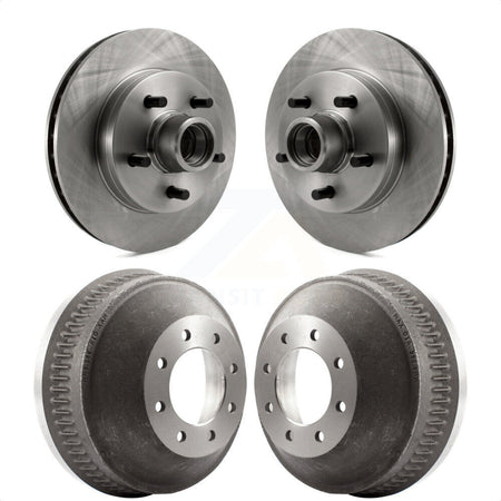 Front Rear Disc Brake Rotors Drums Kit For 1998-1999 C1500 Suburban Chevrolet GMC With 13" Diameter Drum GAS engine K8-102215 by Top Quality