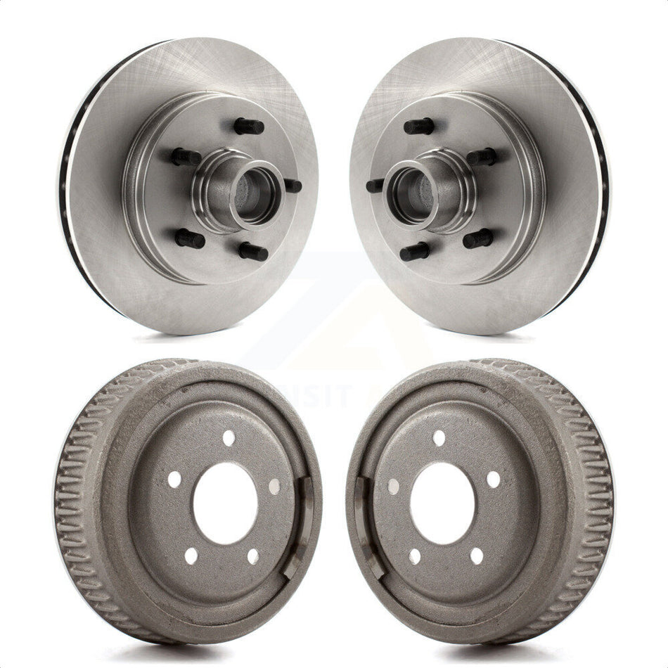 Front Rear Disc Brake Rotors Drums Kit For C1500 Chevrolet GMC K8-102219 by Top Quality