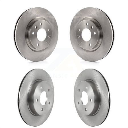 Front Rear Disc Brake Rotors Kit For Nissan Rogue Sport LEAF Qashqai K8-102250 by Top Quality