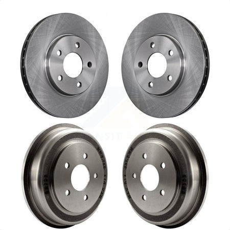 Front Rear Disc Brake Rotors Drums Kit For Chevrolet Malibu K8-102392 by Top Quality