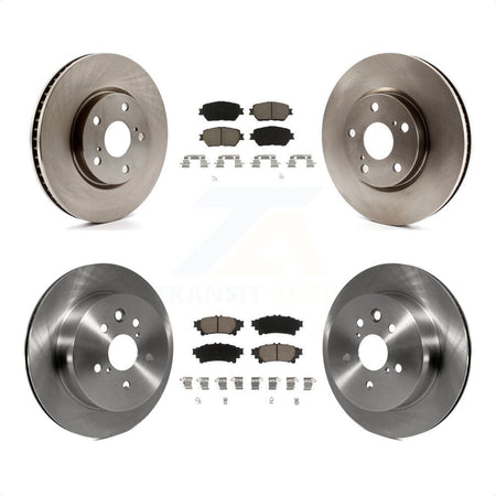 Front Rear Disc Brake Rotors And Ceramic Pads Kit (6Pc) For 2014 Lexus IS250 C F Sport K8C-100017 by Transit Auto