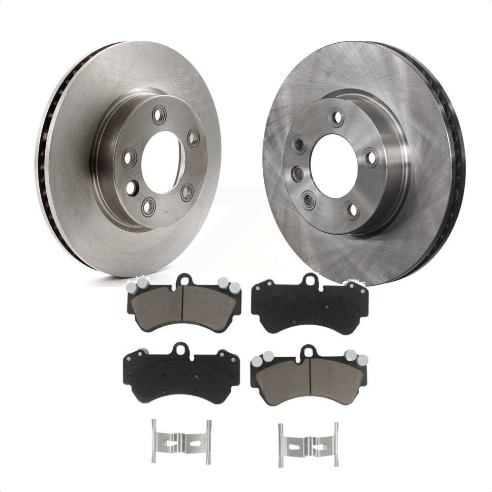 Front Disc Brake Rotors And Ceramic Pads Kit For Porsche Cayenne Volkswagen Touareg K8C-100023 by Transit Auto