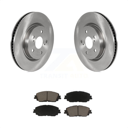 Front Disc Brake Rotors And Ceramic Pads Kit For Toyota Camry RAV4 Lexus ES350 Avalon ES300h UX250h UX200 C-HR ES250 Venza K8C-100040 by Transit Auto